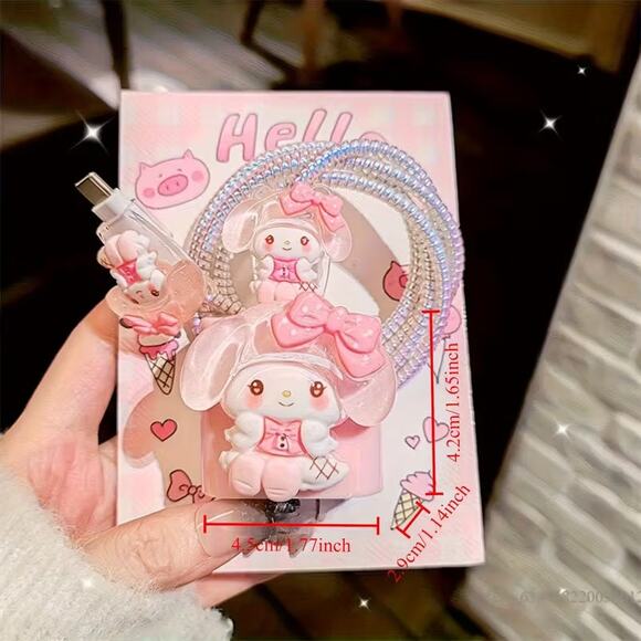 Sanrio My Melody USB Charger Cable Protector - Picture 2 of 2